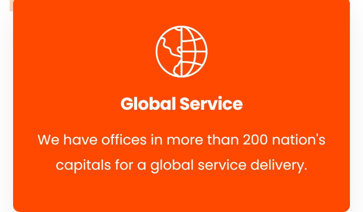 Global logistics map